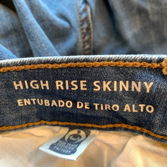 Universal Thread High Rise Skinny Jeans Blue Stretch Denim W25xL28 Womens Size 0 - Picture 4 of 12